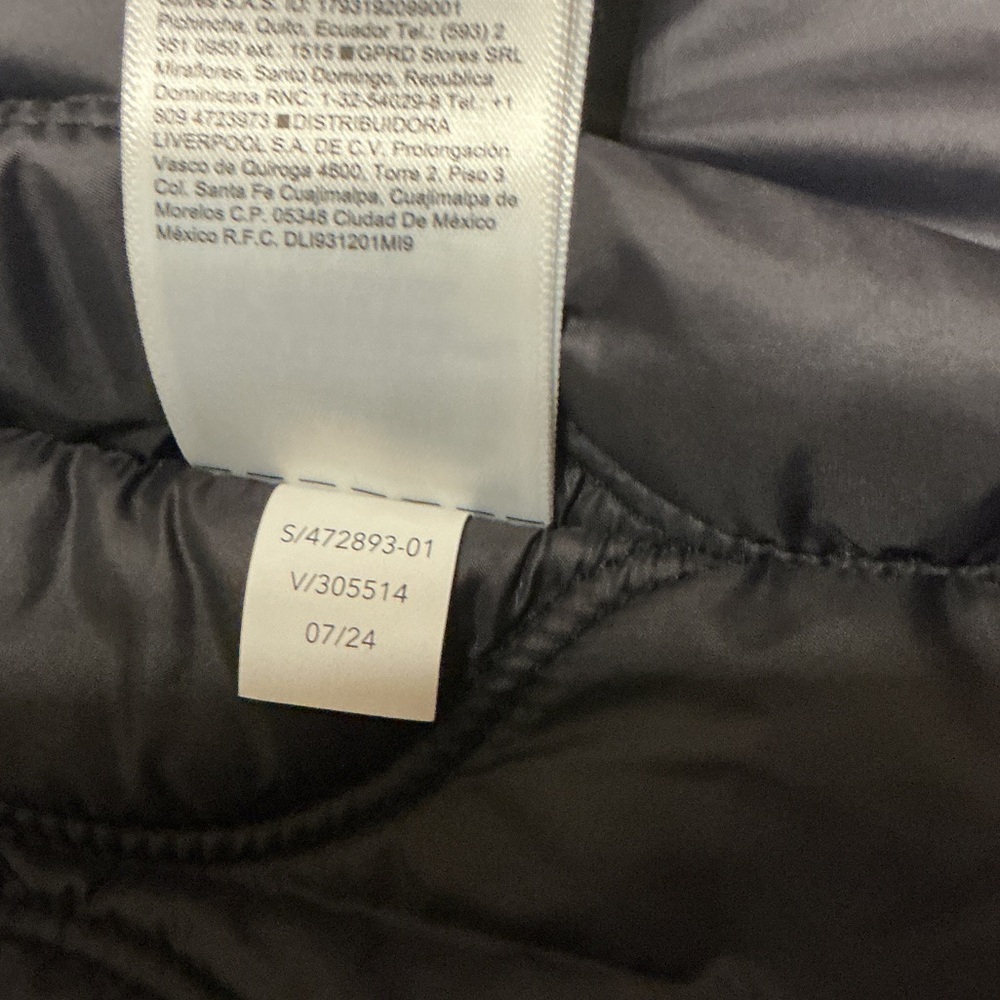 Athleta Black Quilted Puffer Jacket Size Large Women - Picture 8 of 10